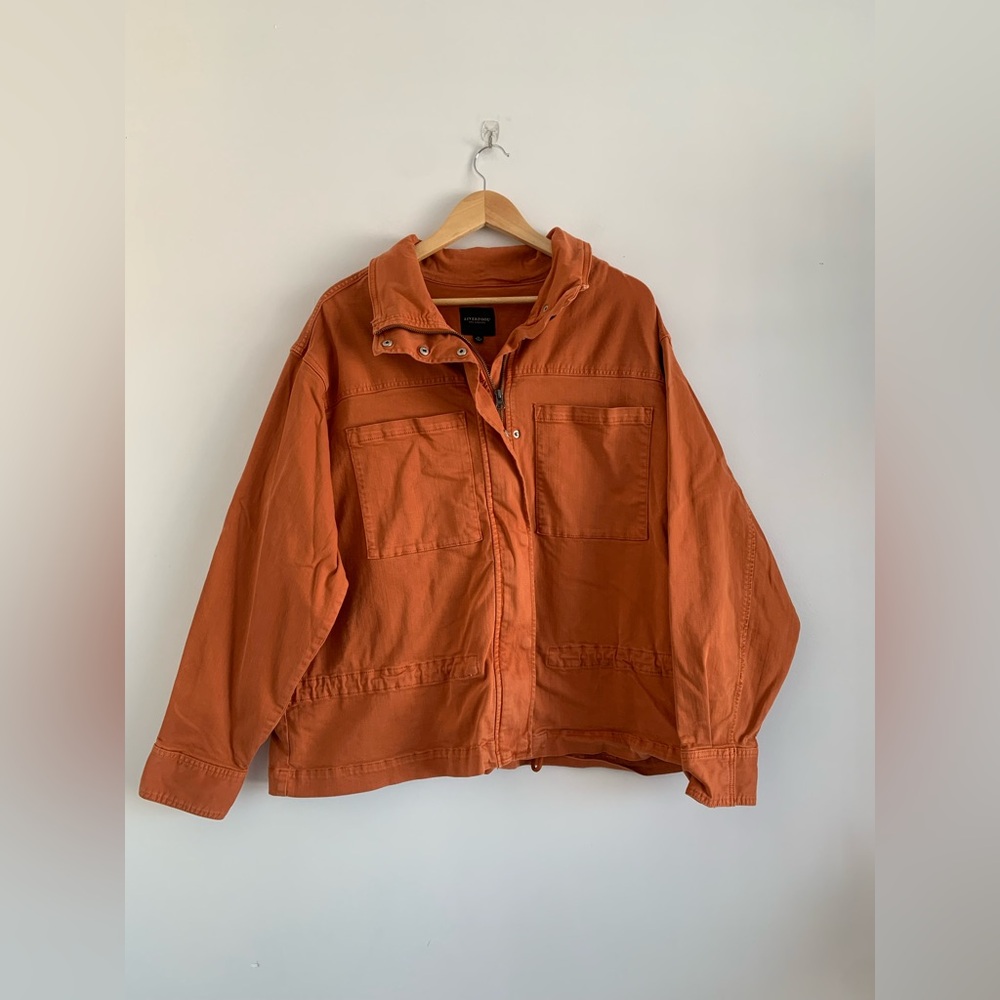 Liverpool Los Angeles , burnt orange women’s utility jacket size XL